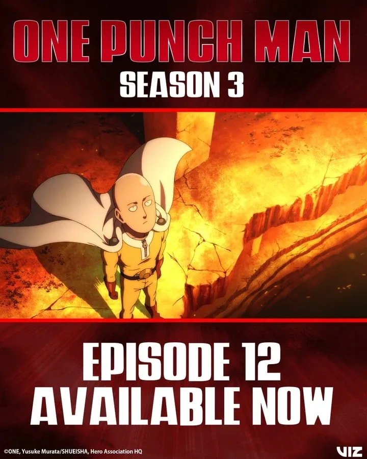 Watch Now: One-Punch Man Season 3 Episode 12 Available on Hulu and Disney+