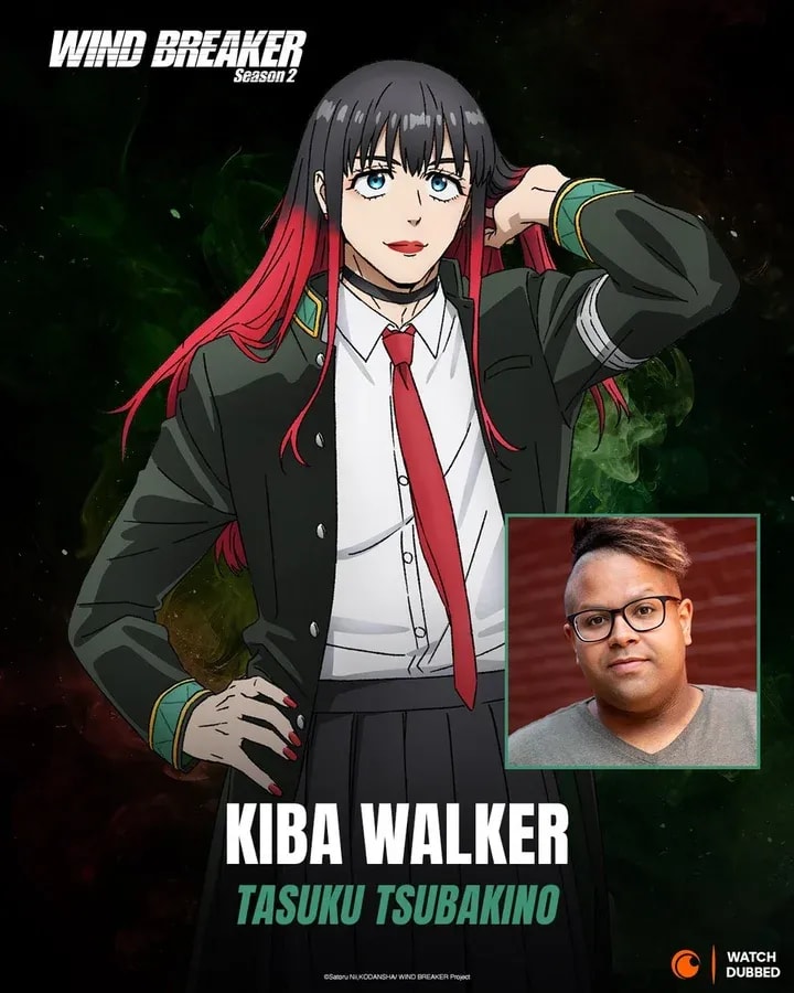 Exciting News: English Dub Voice Actor for Tsubakino Tasuku in WIND BREAKER Season 2 Revealed