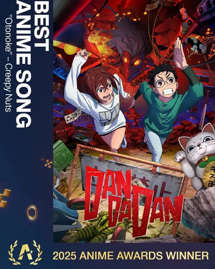 Creepy Nuts' 'Otonoke' from DAN DA DAN Wins Best Anime Song at 2025 Awards