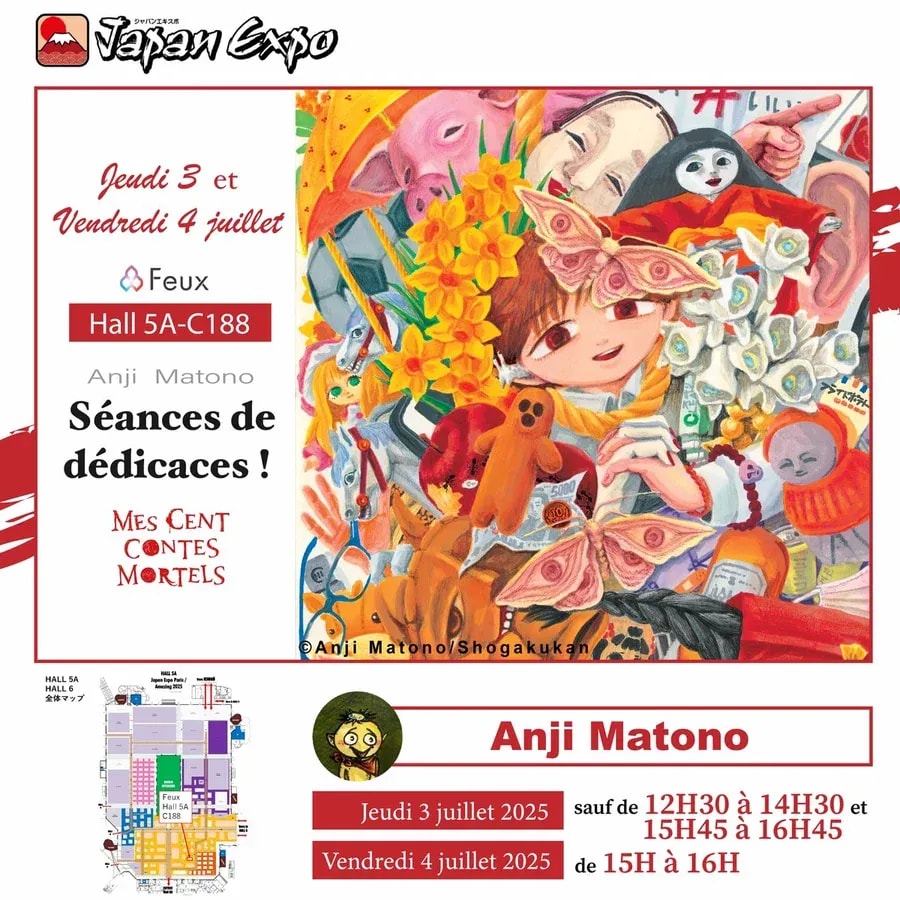 Meet Anji Matono, Author of 'My Hundred Deadly Tales', at Japan Expo!