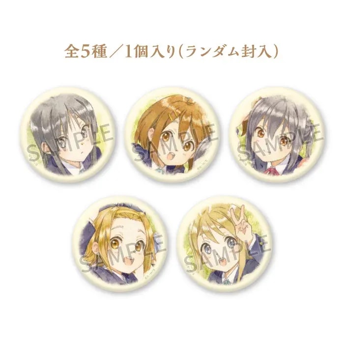 Grab the K-ON! Series 15th Anniversary Can Badge Collection