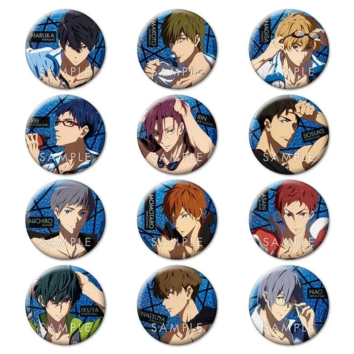 Back in Stock: Free! The Final Stroke Clear Blue Series-Deep Spirit ver. Hologram Can Badges