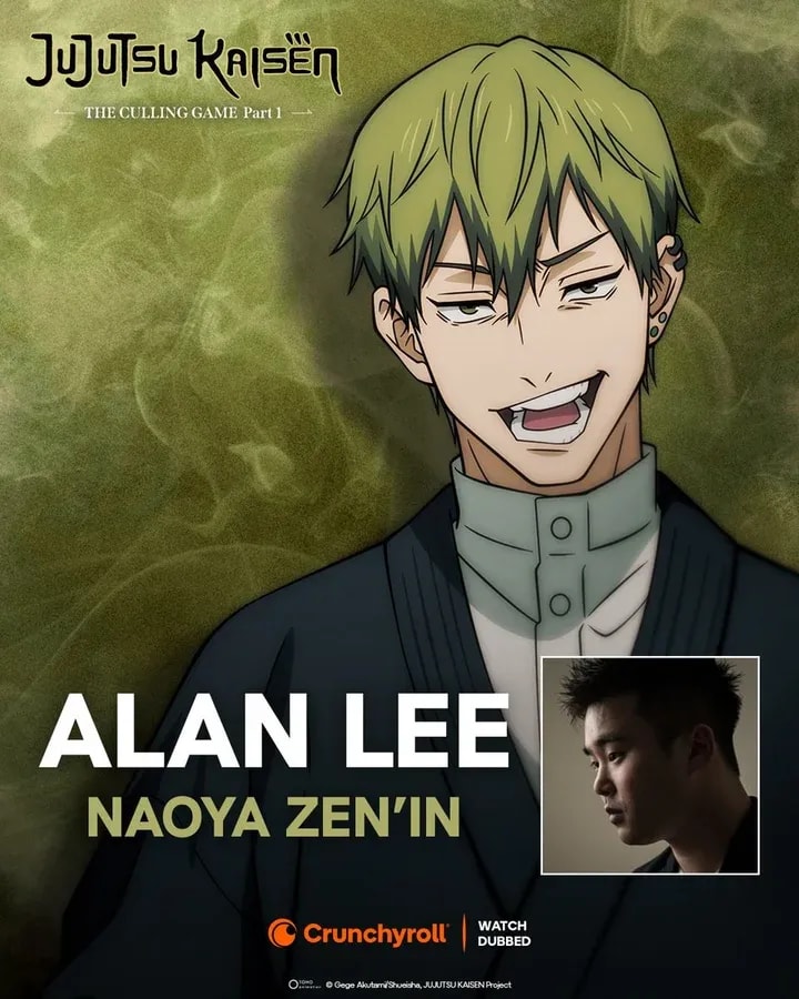 Alan Lee Joins the Exciting Cast of JUJUTSU KAISEN Season 3