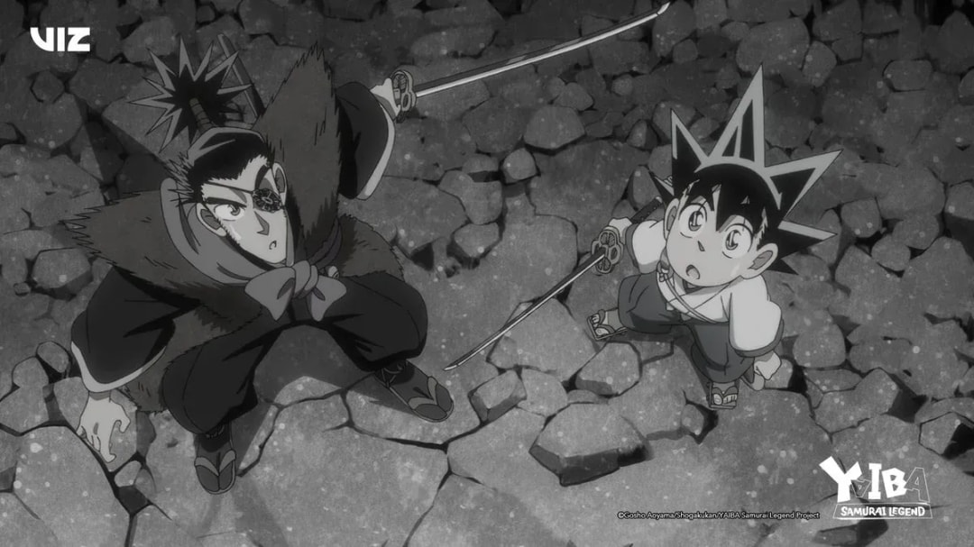 Stunning Black and White Aesthetic in YAIBA's Latest Episode