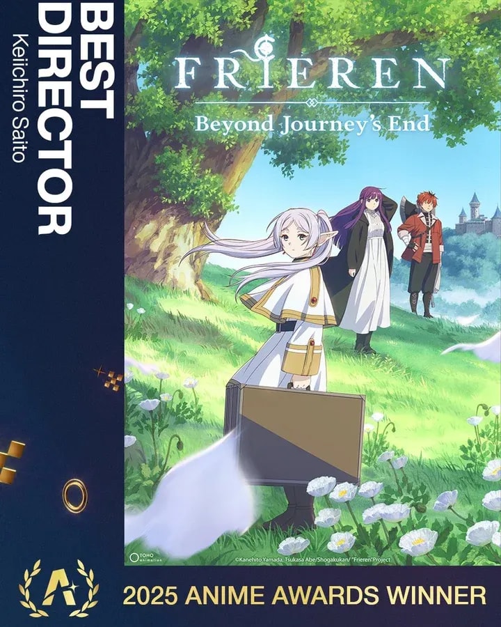 Keiichiro Saito Wins Best Director for 'Frieren: Beyond Journey’s End' at 2025 Anime Awards