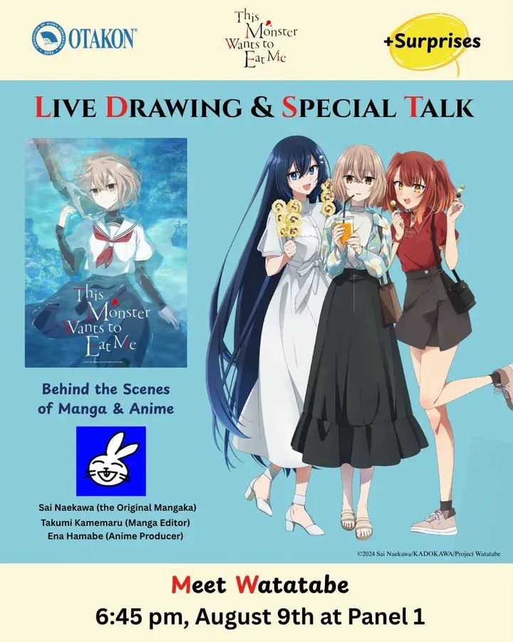 Join 'This Monster Wants to Eat Me' at Otakon: Live Drawing & Special Guests