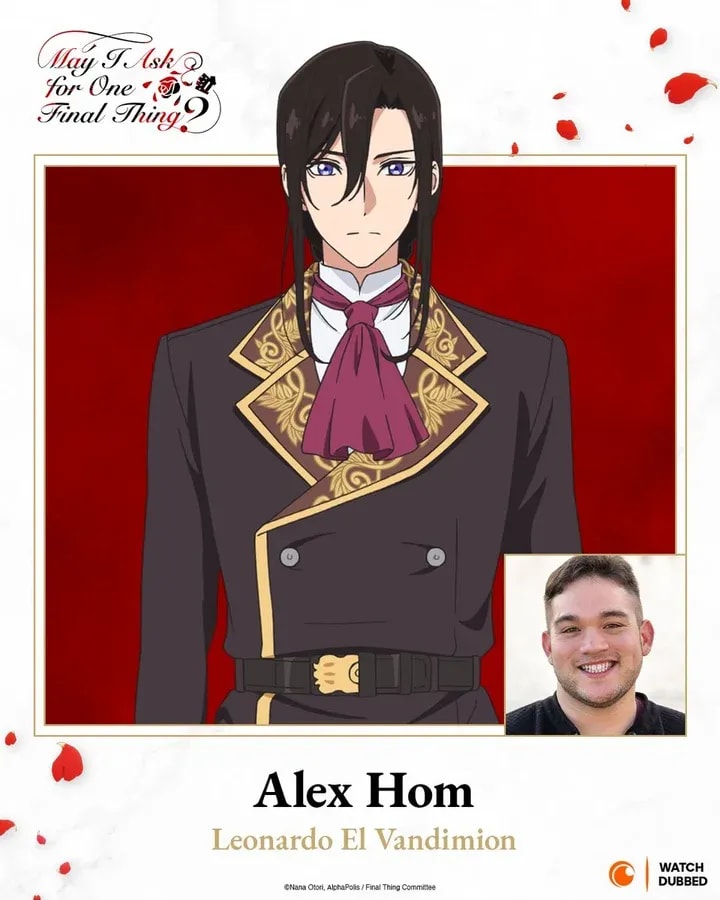 Meet the English Voice of Leonardo El Vandimion in May I Ask For One Final Thing