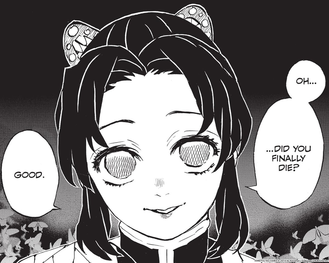 Shinobu's Important Message in Demon Slayer Volume 18