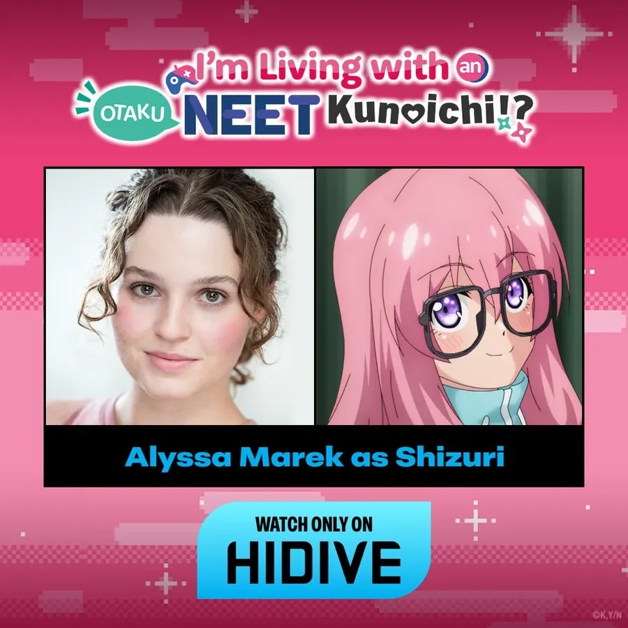 Discover the English Dub Cast of 'I'm Living With An Otaku NEET Kunoichi'