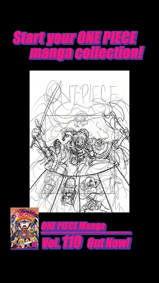 Discover the Creation Process of One Piece Volume 110 Cover Art