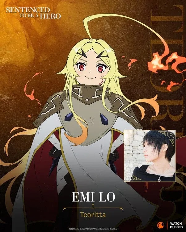 Meet the Voice Behind Teoritta in Sentenced to Be A Hero!