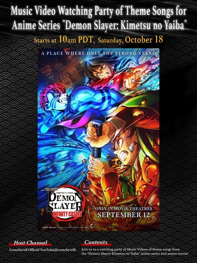Don't Miss the Demon Slayer Music Video Marathon on Crunchyroll!