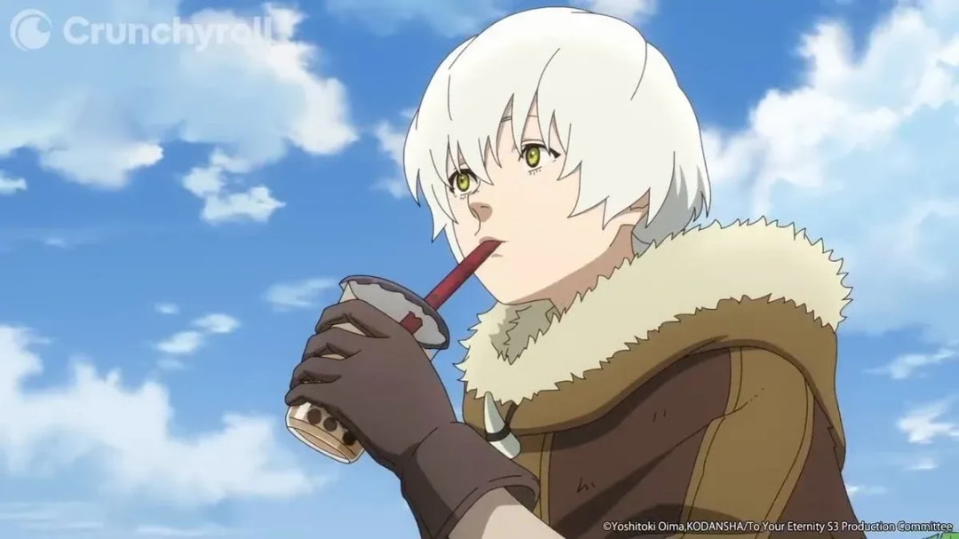 Reassuring Moments in 'To Your Eternity' Season 3: A Character's Safety and Smile