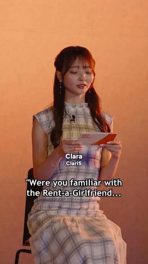 Elly from ClariS Reveals Her Favorite Traits of Kazuya from Rent-a-Girlfriend