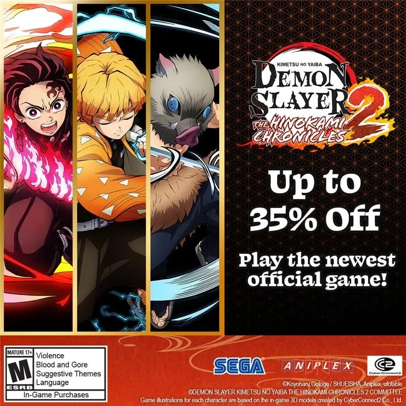 Get 35% Off on Demon Slayer: The Hinokami Chronicles 2 - Limited Time Offer!
