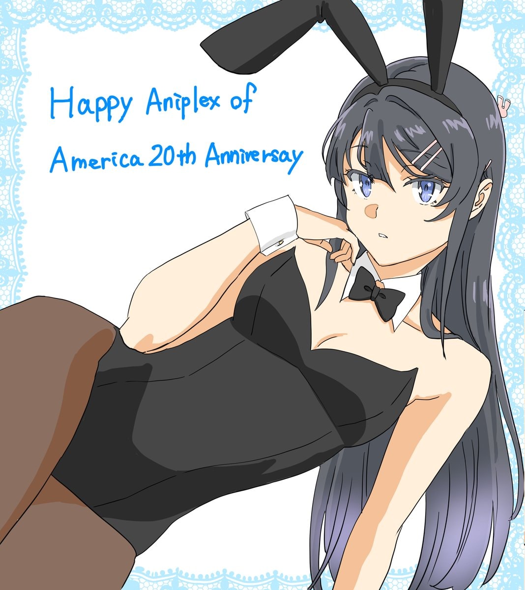Aniplex of America Celebrates 20 Years with Special Rascal Does Not Dream of Bunny Girl Senpai Illustration